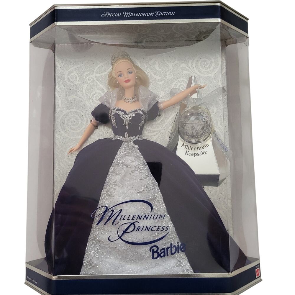 Mattel Millennium Princess Barbie New in Box New Years 2000 cracked cover #24154